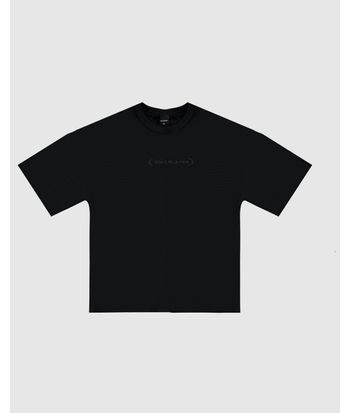 Camiseta Menino Oversized Bordado Frontal Em Malha Texturizada Malwee Kids