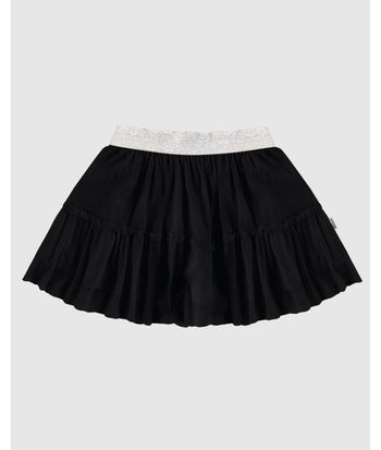 Saia Infantil Curta Rodada em Tule Stretch Malwee Kids