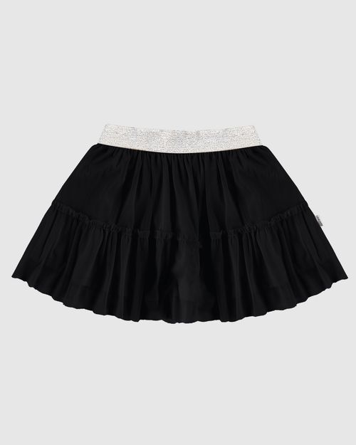 Saia Infantil Curta Rodada Em Tule Stretch Malwee Kids