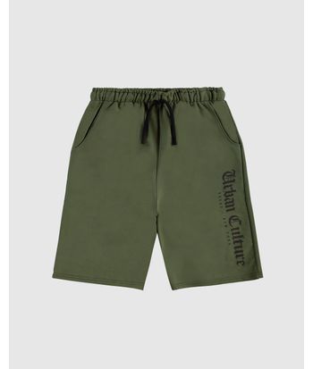 Bermuda Menino Estampa Urban Culture Em Moletom Malwee Kids