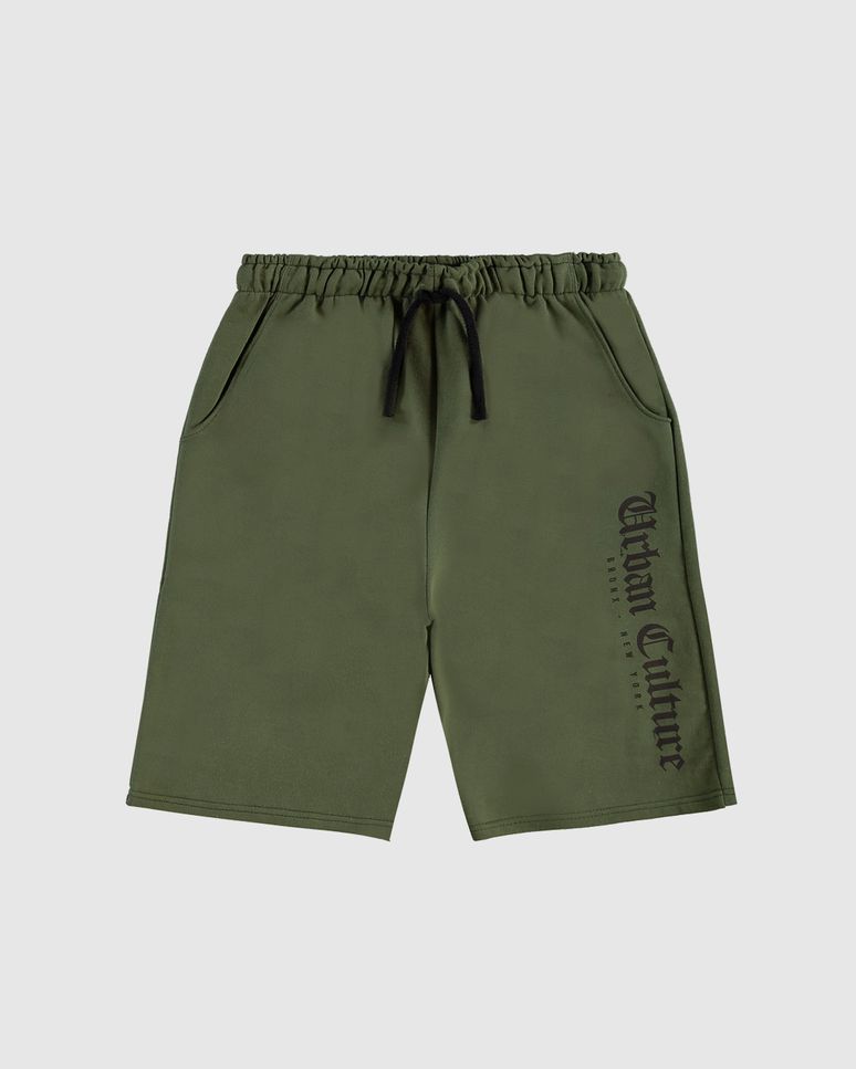 Bermuda Menino Estampa Urban Culture Em Moletom Malwee Kids