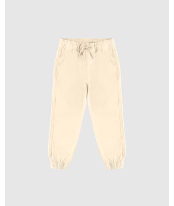 Calça Infantil Menina Jogger Cós Elástico Em Sarja Com Elastano Malwee Kids