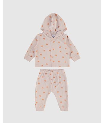 Conjunto Infantil Menino Jaqueta + Calça Saruel Em Malha Plush Malwee Kids