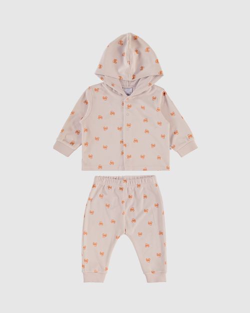 Conjunto Infantil Menino Jaqueta + Calça Saruel Em Malha Plush Malwee Kids