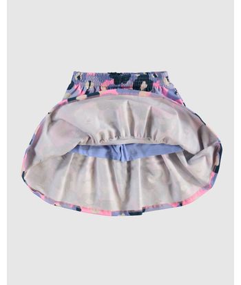 Conjunto Infantil Menina Blusa + Saia Babados Estampada Malwee Kids