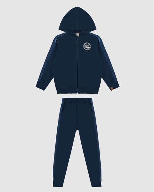 Conjunto Infantil Menino Jaqueta E Calça Jogger Em Moletom Malwee Kids