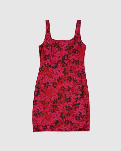 Vestido Menina Justo Floral Em Viscose Malwee Kids