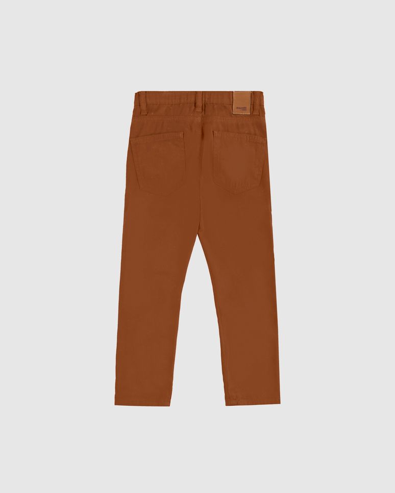 Calça Infantil Masculina Skinny Cintura Média Sarja com Elastano Malwee Kids