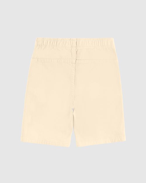 Bermuda Infantil Menino Cadarço Frontal Em Sarja Com Elastano Malwee Kids