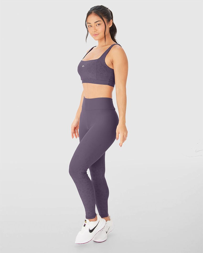 Calça Legging Feminina Bolso Costas Em Malha Dry E Proteção UV50+ - ENFIM