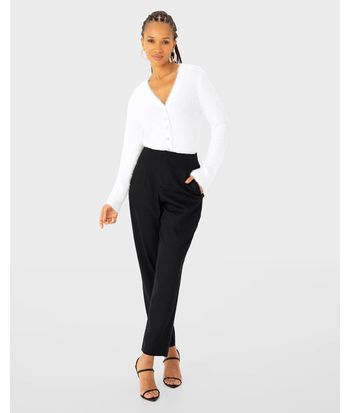 Cardigan Justo Feminino Abotoamento Frontal Em Tricô Texturizado - ENFIM