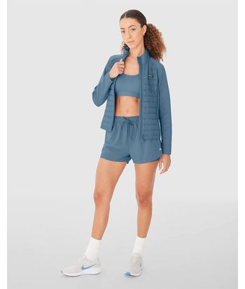 Shorts Duplo Feminino Cadarço Frontal Em Tafetá  - ENFIM