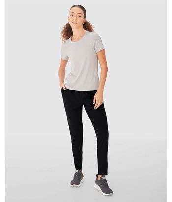 Blusa Slim Feminina Decote Redondo Em Malha Air E Tecnologia Dry - ENFIM
