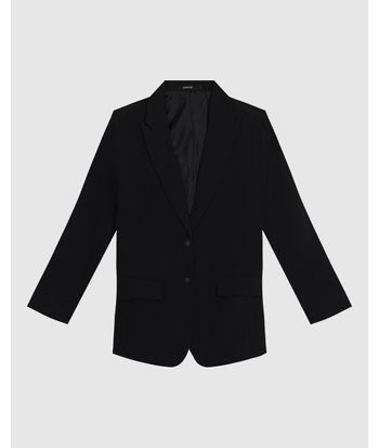 Blazer Feminino Alongado Abotoamento Duplo Em Liocel - ENFIM