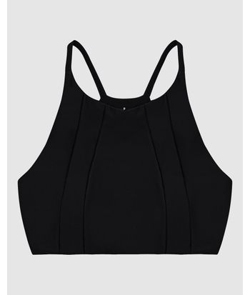 Top Halter Neck Esportivo Em Malha Texturizada Stretch - ENFIM