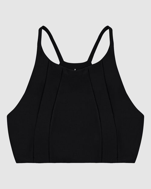 Top Halter Neck Esportivo Em Malha Texturizada Stretch - ENFIM