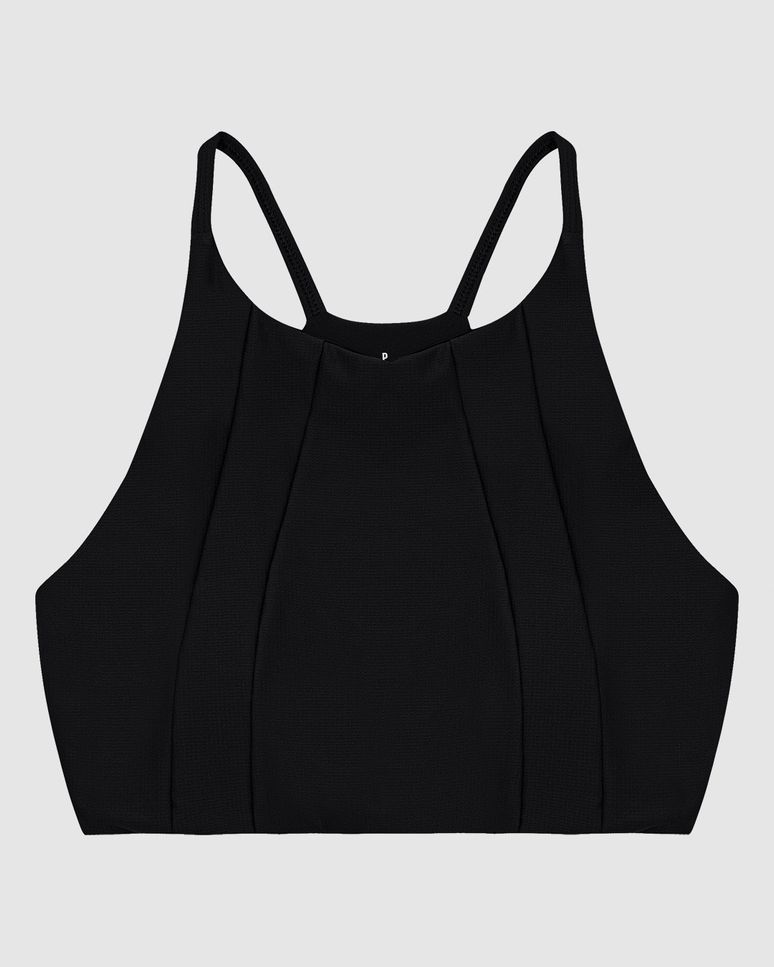 Top Halter Neck Esportivo Em Malha Texturizada Stretch - ENFIM