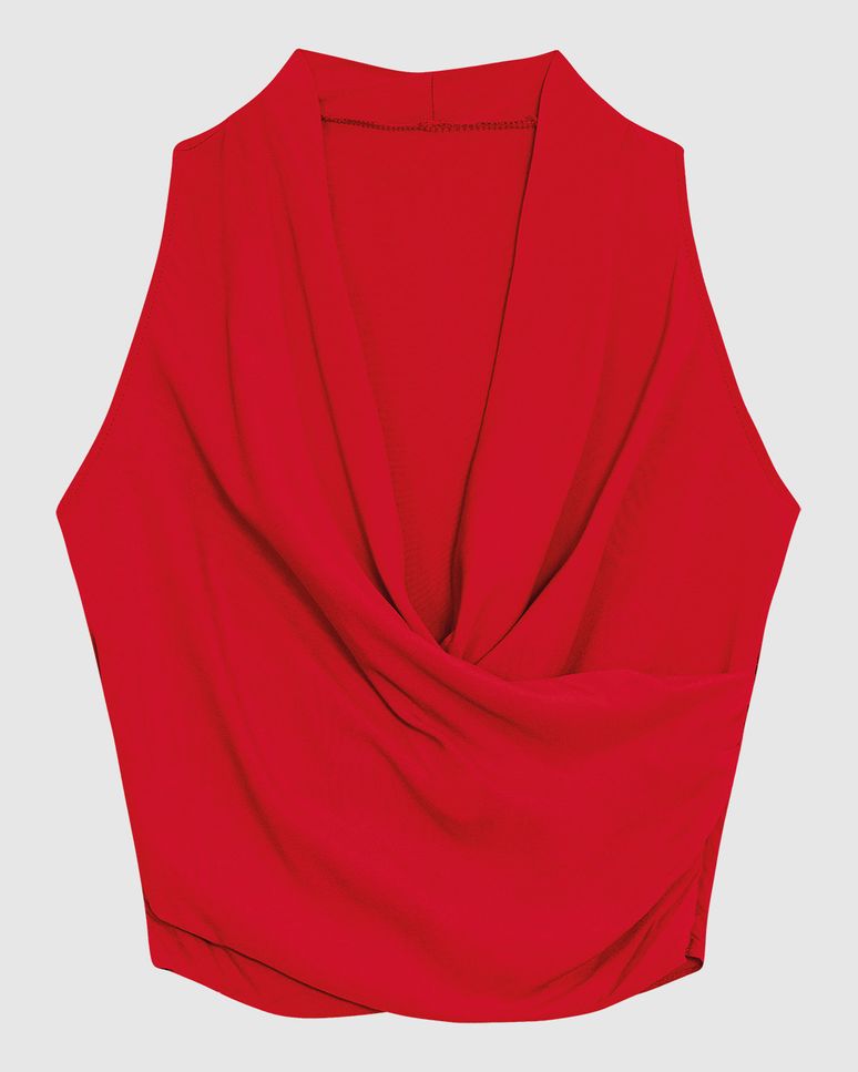 Blusa Feminina Decote Transpassado Em Viscose - ENFIM