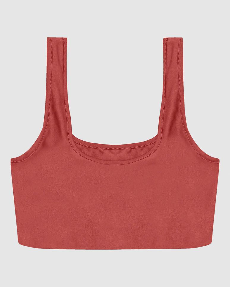 Top Esportivo Decote Quadrado Em Malha Com Proteção UV50+ - ENFIM