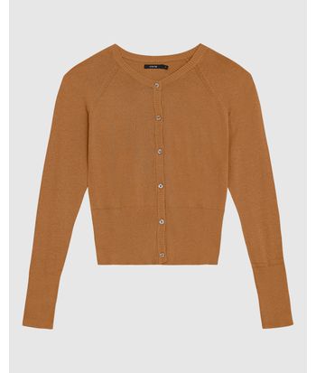Cardigan Básico Feminino Abotoamento Frontal Em Tricô - ENFIM
