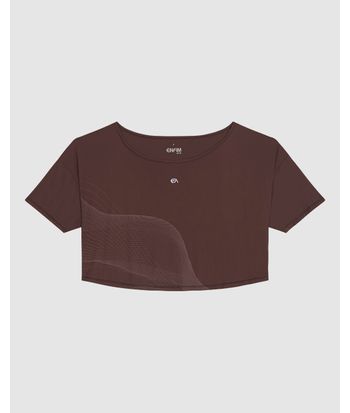 Blusa Ampla Feminina Estampa Frontal Em Malha Dry E Proteção UV50+ - ENFIM