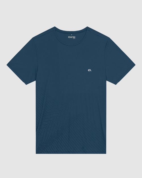 Camiseta Masculina Regular Em Malha Dry E Proteção UV50+ - ENFIM