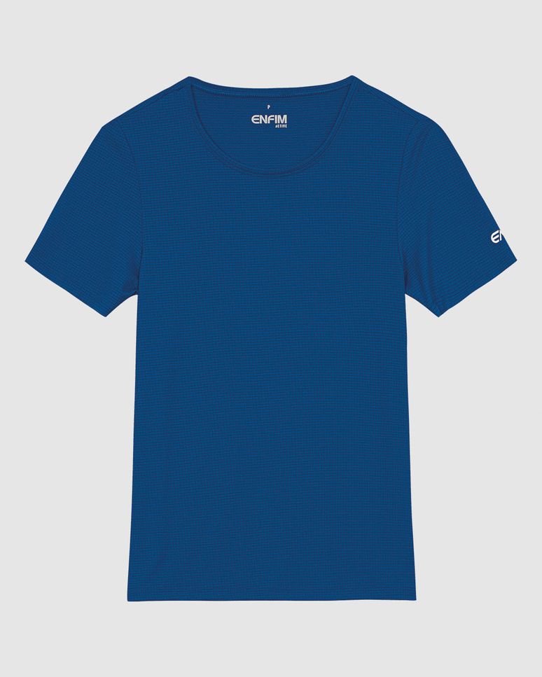 Blusa Slim Feminina Decote Redondo Em Malha Air E Tecnologia Dry - ENFIM