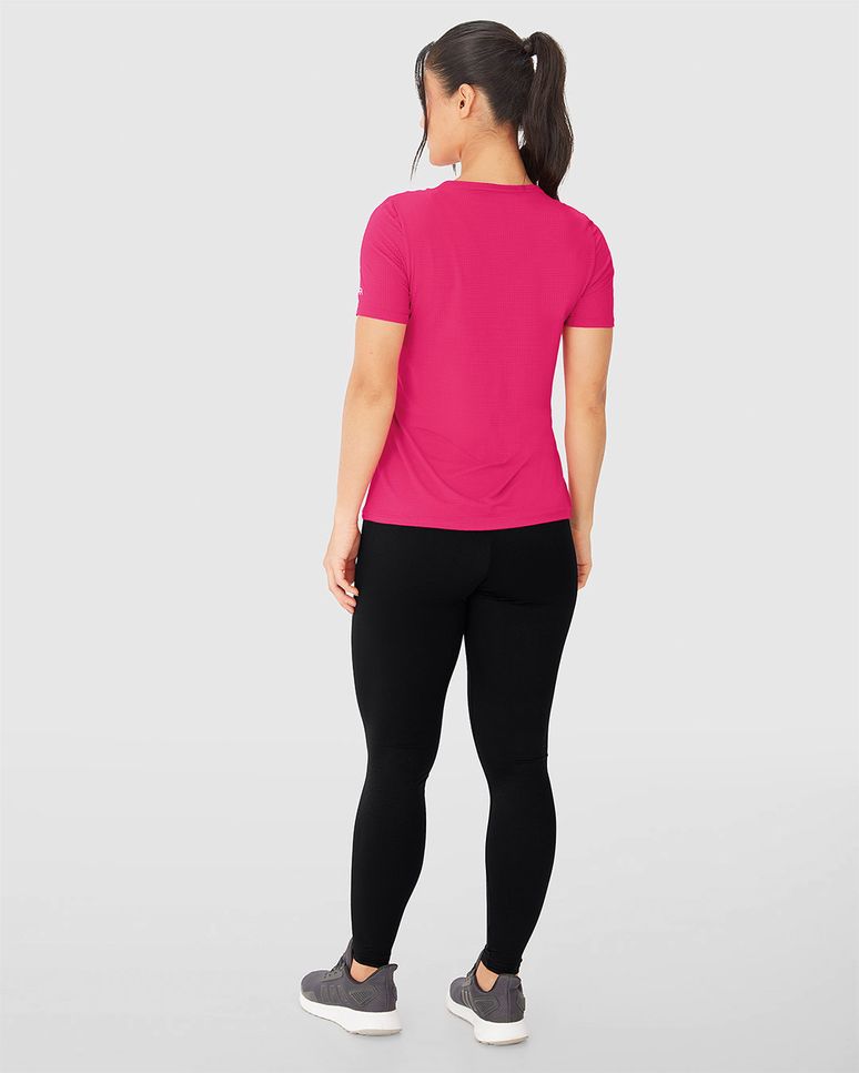 Blusa Slim Feminina Decote Redondo Em Malha Air E Tecnologia Dry - ENFIM