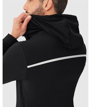 Jaqueta Reta Masculina Com Capuz Em Malha Agasalho - ENFIM