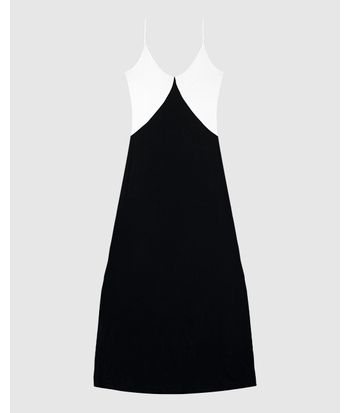 Vestido Longo Feminino Decote V Alça Fina Em Viscose Stretch - ENFIM
