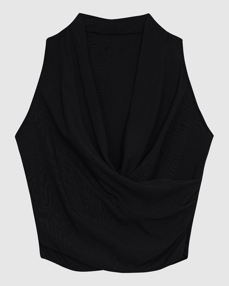 Blusa Feminina Decote Transpassado Em Viscose - ENFIM