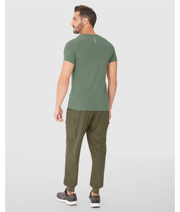Calça Jogger Masculina Cargo Em Tafetá Com Elastano - ENFIM