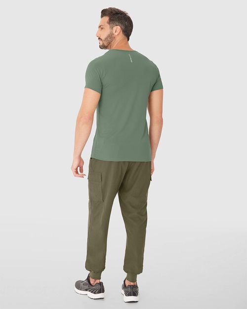 Calça Jogger Masculina Cargo Em Tafetá Com Elastano - ENFIM