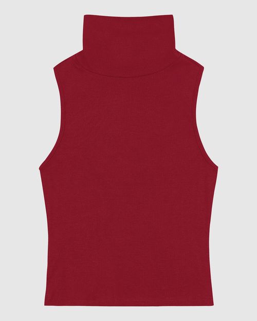 Blusa Básica Feminina Gola Alta Em Ribana - ENFIM
