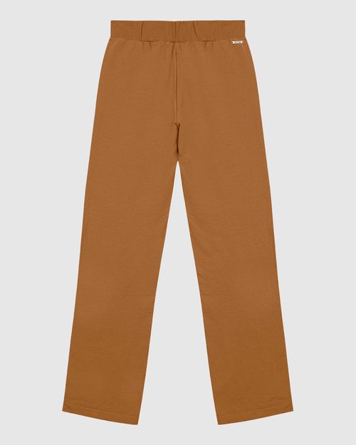 Calça Básica Feminina Reta Em Moletom Stretch Flanelado - ENFIM