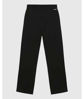 Calça Básica Feminina Reta Em Moletom Stretch Flanelado - ENFIM