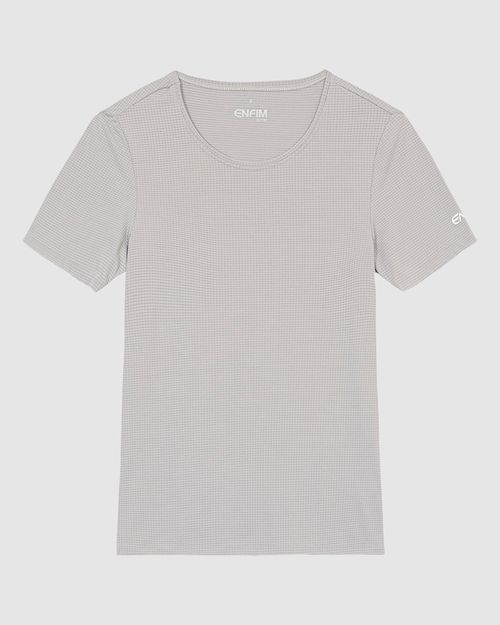 Blusa Slim Feminina Decote Redondo Em Malha Air E Tecnologia Dry - ENFIM