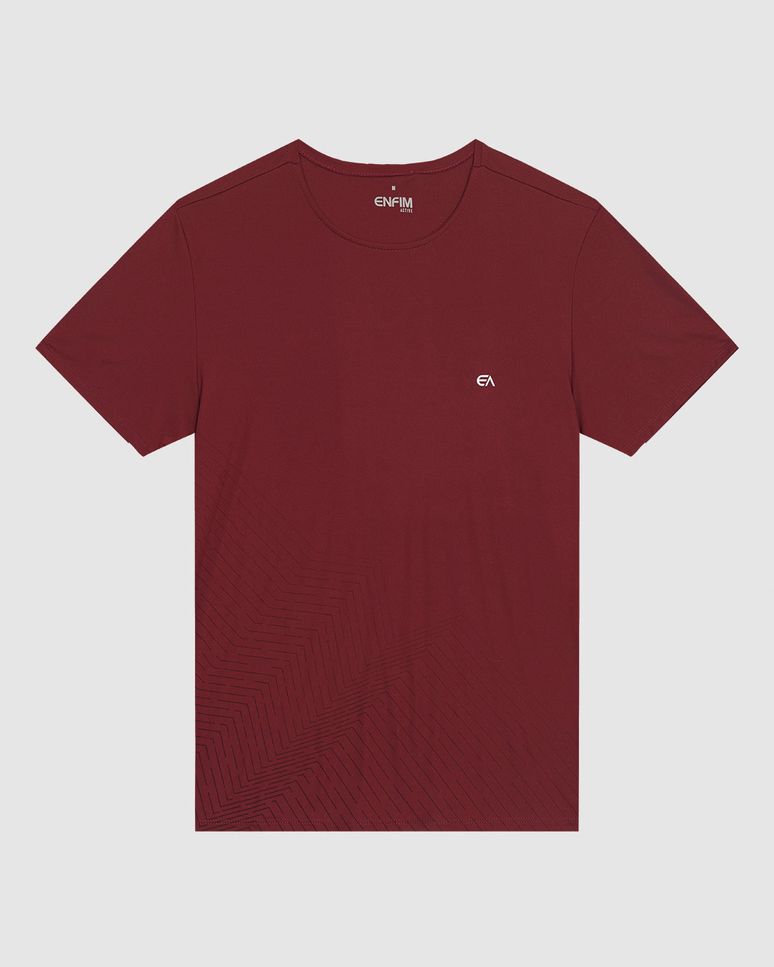 Camiseta Masculina Regular Em Malha Dry E Proteção UV50+ - ENFIM