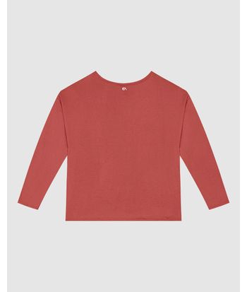 Blusa Ampla Feminina Manga Longa Em Viscose Strech - ENFIM
