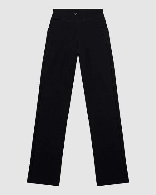 Calça Reta Feminina Cintura Alta Em Malha Dry E Proteção UV50+ - ENFIM