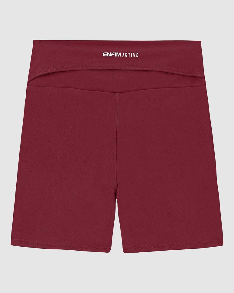 Shorts Justo Feminino Bolso Costas Em Malha Dry - ENFIM