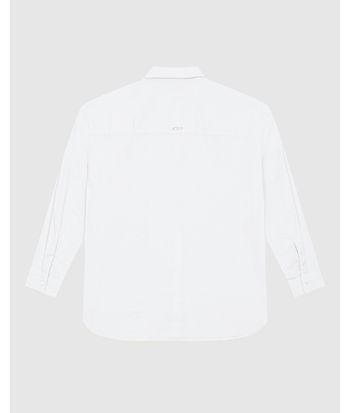 Camisa Feminina Oversized Manga Longa Em Tricoline - ENFIM