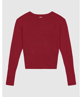 Cardigan Básico Feminino Abotoamento Frontal Em Tricô - ENFIM