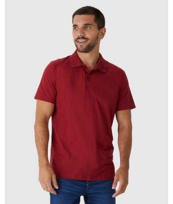 Camisa Polo Básica Masculina Peitilho Frontal Em Algodão