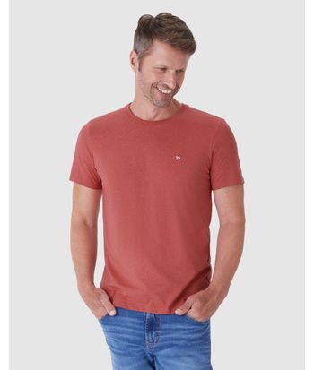 Camiseta Básica Masculina Slim Em Malha Botonê