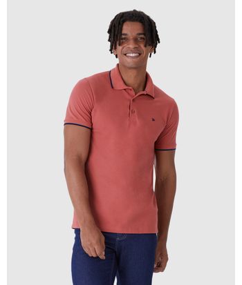 Camisa Polo Básica Masculina Em Piquet Premium