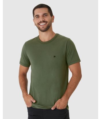 Camiseta Básica Masculina Slim Em Algodão