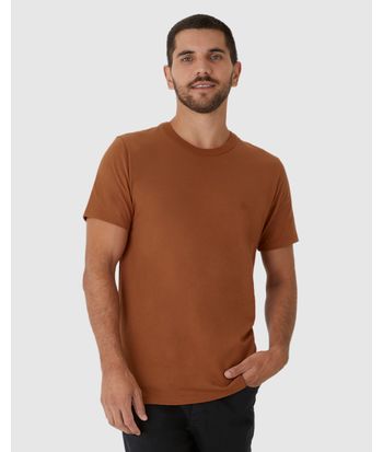 Camiseta Básica Masculina Slim Em Algodão
