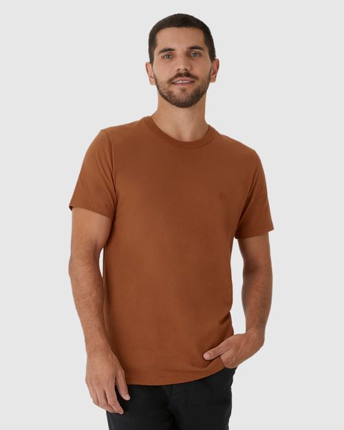 Camiseta Básica Masculina Slim Em Algodão