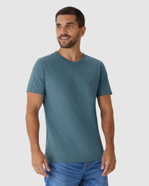 Camiseta Básica Masculina Slim Em Algodão